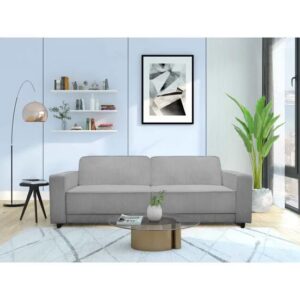 Alton Corduroy Fabric 3 Seater Sofa Bed In Grey