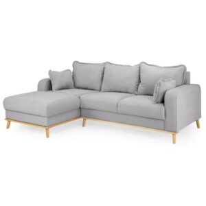 Buxton Fabric Left Hand Corner Sofa In Grey