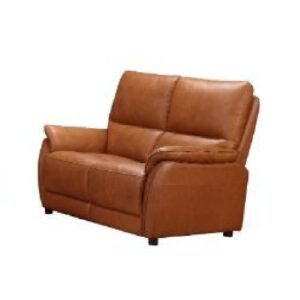 Essex Faux Leather 2 Seater Sofa In Tan