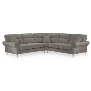 Folsom Large Fabric Corner Sofa In Mocha