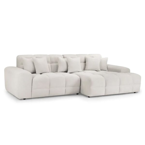 Jackson Fabric Right Hand Corner Sofa In Beige