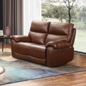 Radford Leather 2 Seater Sofa In Saddle