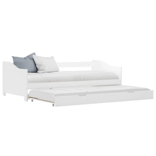 Atwater Wooden Pull Out Sofa Bed In White